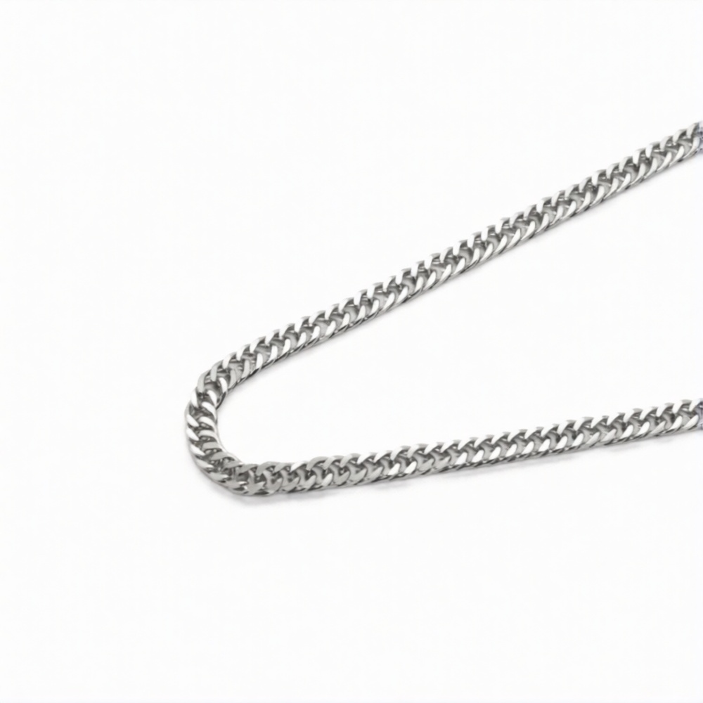 Cadena de acero quirurgico eslabon cubana 50cm